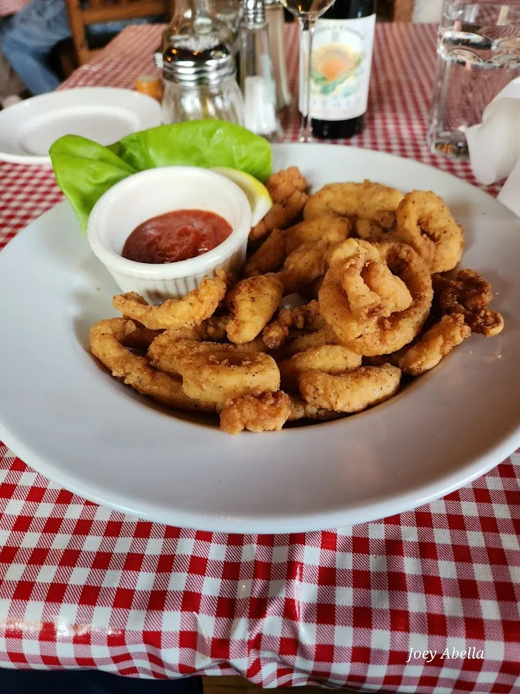 Fried Calamari with Cocktail Sauce